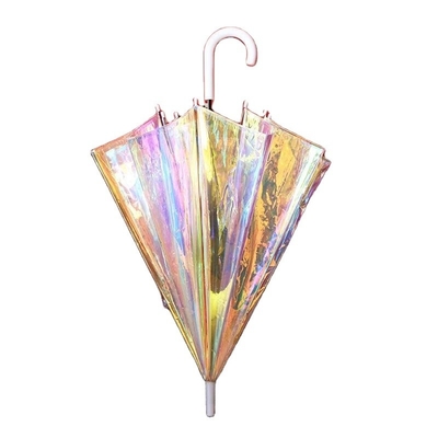 Adultos Paraguas de color iridescente con diseño especial y reflejo de brillo