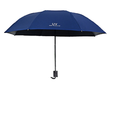 Cuadro de acero Paraguas manual anti-UV para mujeres Triple protección contra el sol y la lluvia