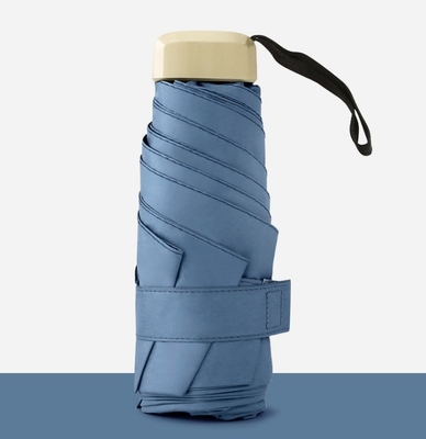 Impresión de paraguas plegables de moda cinco diseños personalizados Impresión de logotipos 20,5 pulgadas * 6k