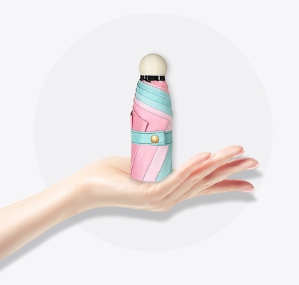 Novedad Gradiente Creativo Color Morandi Estilo 50% Protector solar plegable Paraguas de bolsillo