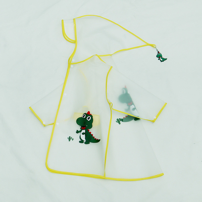 Pañuelo de lluvia para bebés de jardín de infantes Ropa impermeable EVA translúcida para niños y niñas