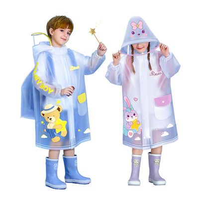 INFANTILES Bata de lluvia ligera para niños para bebés y primaria Impresión de logotipos personalizados