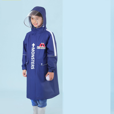 2023 Abrigos de lluvia para niños Escuela primaria para niños Ropa impermeable con bolso y poncho