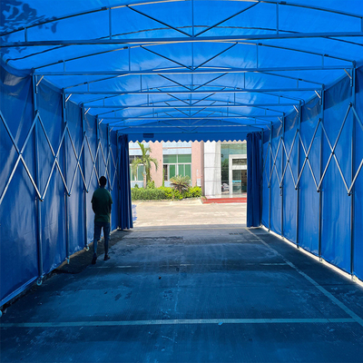 Tienda plegable para el exterior retráctil para almacenamiento de gran espacio claro y impresión personalizada