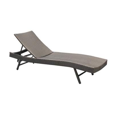 Silla de salón de rotan al aire libre balcón plegable cama reclinable para villa y baño