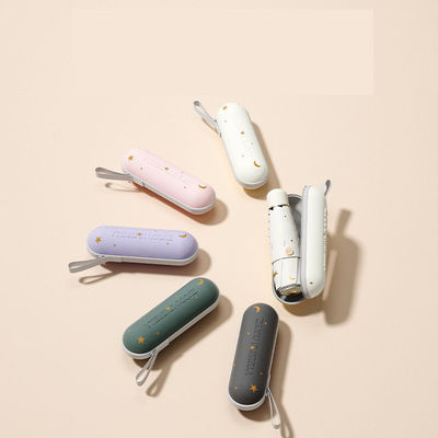 Patrón de paraguas de cinco plegados Compacto portátil para mujeres que protegen de la lluvia y el sol