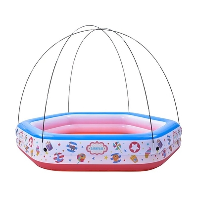 Experimenta diversión con el circo con una piscina inflable de tamaño completo y un dosel de tela de Oxford