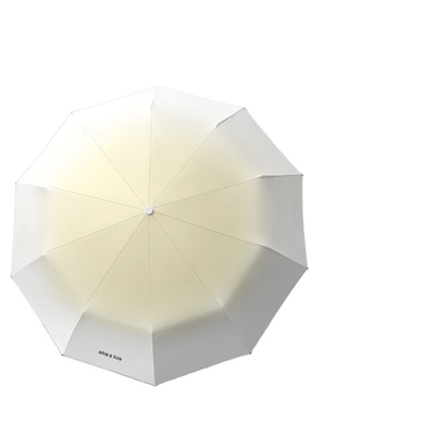 Paraguas automático de tela de nylon 210T de 10 huesos perfecto para protector solar y resistente a los rayos UV