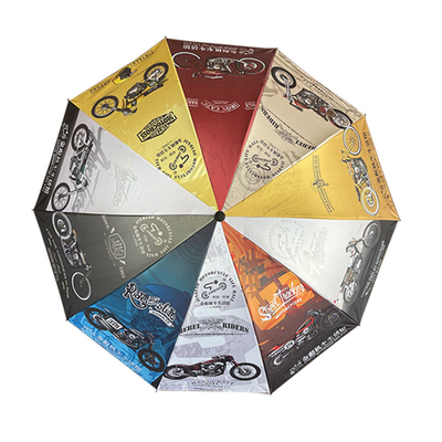 Paraguas de vinilo de diseño americano con color de transferencia de calor y logotipo personalizado