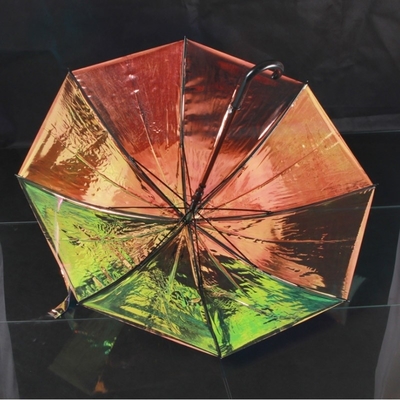 Adultos Paraguas de color iridescente con diseño especial y reflejo de brillo
