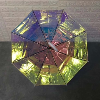 Adultos Paraguas de color iridescente con diseño especial y reflejo de brillo