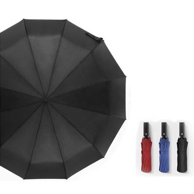 Paraguas plegables personalizados de 12K 23inch para adultos con diseño de automóvil personalizado y revestimiento UV