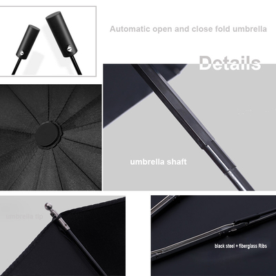 Paraguas plegables personalizados de 12K 23inch para adultos con diseño de automóvil personalizado y revestimiento UV
