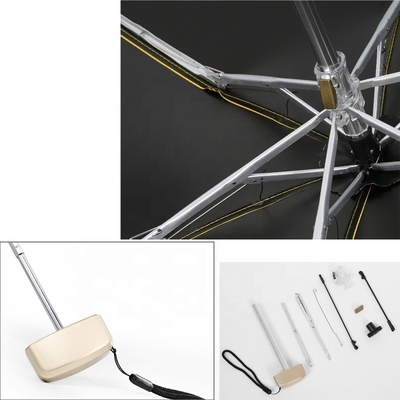 Verano debe tener 5 veces Mini colorido sombrilla de bolsillo para mujeres 8k 19 pulgadas costillas de fibra de vidrio