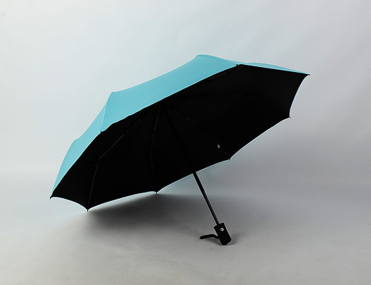 3 Paraguas de lluvia de viaje automático plegable con impresión personalizada y logotipo del cliente