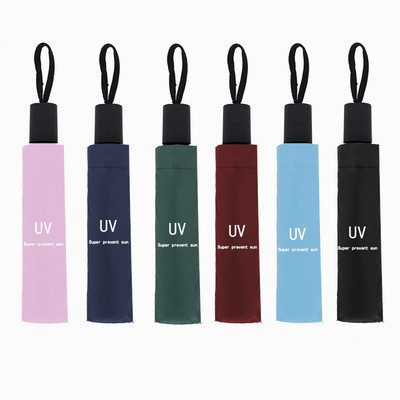 X302 UV Vinyl Plegable Paraguas para el exterior para días soleados y lluviosos
