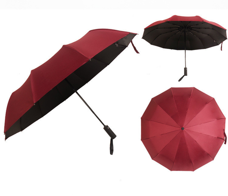 12K BSCI Promociones Moda sombrilla plegable con logotipo personalizado tamaño y color