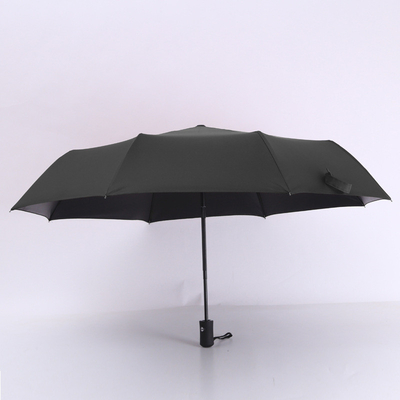 Plegable X305 Paraguas UV totalmente automático Negro Protección solar de vinilo de lluvia doble-paraguas
