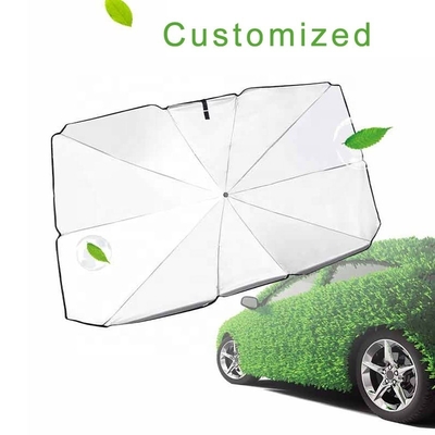 Paraguas de parabrisas para automóviles y sombrillas plegables de protección UV con tela de nylon de 190T
