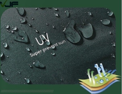 Impresión personalizada Paraguas triple para protección contra el sol y la lluvia en estilo minimalista