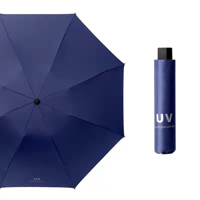 Protección solar de 21 pulgadas de mano abierta para exteriores Colorido paraguas UV para y estilo minimalismo