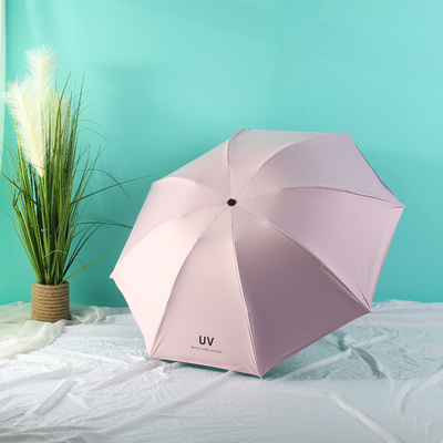 Protección solar de 21 pulgadas de mano abierta para exteriores Colorido paraguas UV para y estilo minimalismo