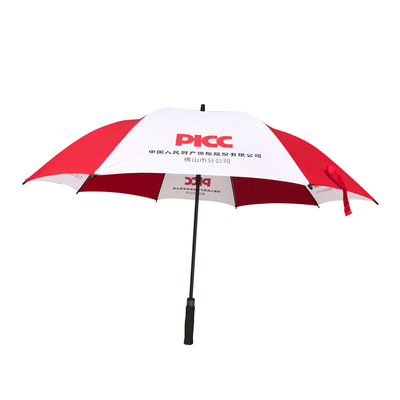 Paraguas de publicidad hechos recto paraguas de golf plegable paraguas de tres plegados fabricantes de conjunto de logotipo