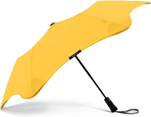 190T Pongee Paraguas de viaje de 38 pulgadas impermeable A prueba de viento con sistema de tensión radial