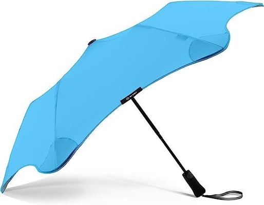 190T Pongee Paraguas de viaje de 38 pulgadas impermeable A prueba de viento con sistema de tensión radial