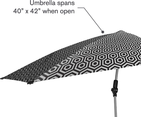 Silla para bebés de playa al aire libre con paraguas ajustables y protección UV universal