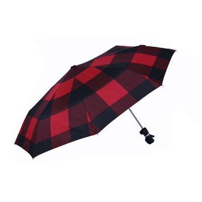 Estilo de diseño minimalista Personalizado 190T Pongee sombrilla plegable con logotipo de impresión personalizada