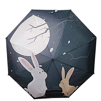 A prueba de tormentas Automático Plegable Anti UV Paraguas de sol para mujeres