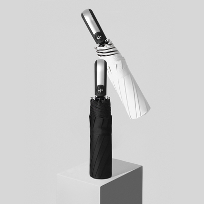 Control de recubrimiento de caucho, portátil, de viaje automático, compacto, con sombrilla plegable para lluvia para adultos.
