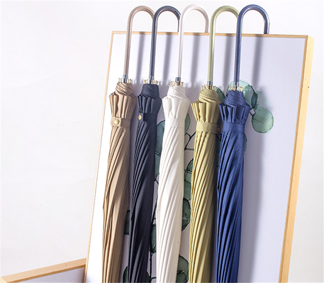 23 pulgadas 16 costillas 190T Pongee Impermeable Japón Paraguas de fibra de vidrio con control