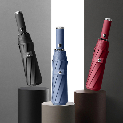 Viajar en lujo Windproof Plegable Automático Abierto Cierre Personalizado Color Led Paraguas