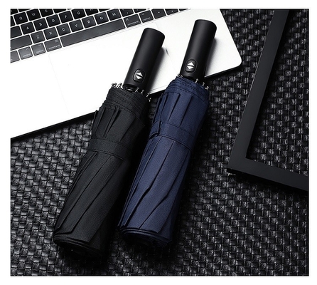 Personalización ágil de la cadena de suministro 12k sombrilla plegable con mango automático y protección UV