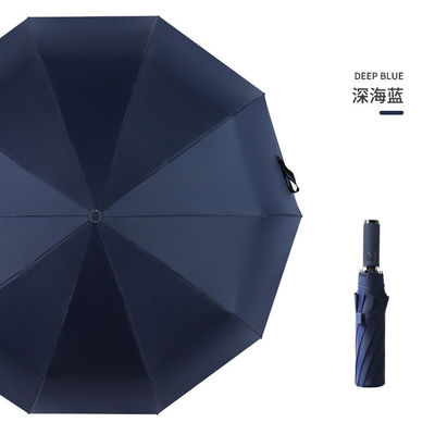 Protector solar portátil resistente al viento Protección UV 3 Paraguas plegables con apertura automática