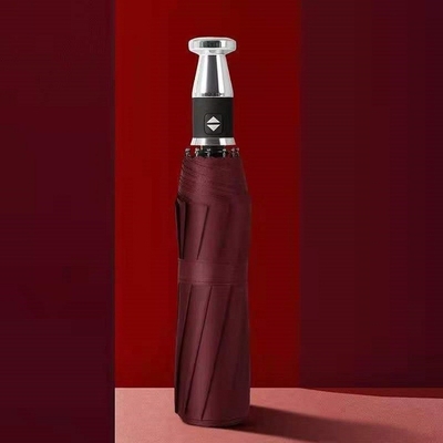 190T Tejido de nylon lujoso mango de oro Rolls Royce Paraguas para hombres 23 pulgadas * 10k