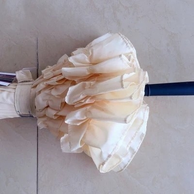 19 pulgadas mujer Pagoda Parasol Paraguas de boda con panel de encaje y estilo abierto manual