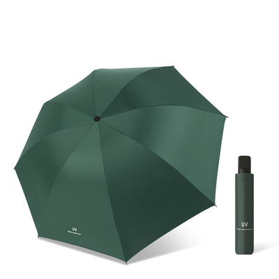 21 pulgadas * 8k Black UV Proof Coating Triple Fold Market Paraguas con diseños personalizados