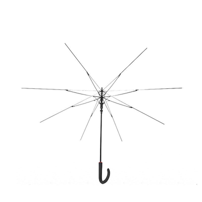 Diseño minimalista Todo en 1 8 Cuadro de paraguas de hueso con cinturón de codo recto de fibra de vidrio