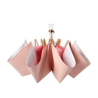 Cuadro de eje de metal con sombrilla de sombra de gradiente personalizada Popular para mujeres Todo en una función