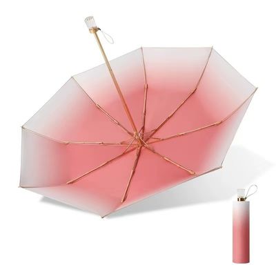 Cuadro de eje de metal con sombrilla de sombra de gradiente personalizada Popular para mujeres Todo en una función