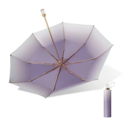 Cuadro de eje de metal con sombrilla de sombra de gradiente personalizada Popular para mujeres Todo en una función