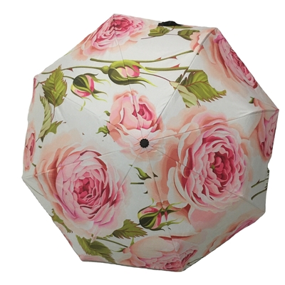 Envío rápido Paraguas personalizados con diseño de flores DIY y logotipo de impresión exclusivo