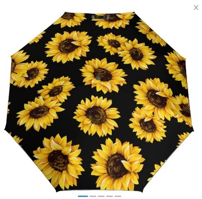 Envío rápido Paraguas personalizados con diseño de flores DIY y logotipo de impresión exclusivo