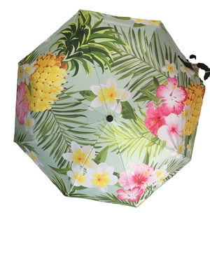 Envío rápido Paraguas personalizados con diseño de flores DIY y logotipo de impresión exclusivo