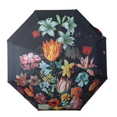 Envío rápido Paraguas personalizados con diseño de flores DIY y logotipo de impresión exclusivo