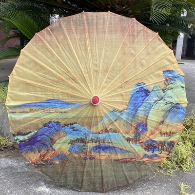 Estilo vintage 23 pulgadas * 10k Paraguas de papel chino para impresión personalizada