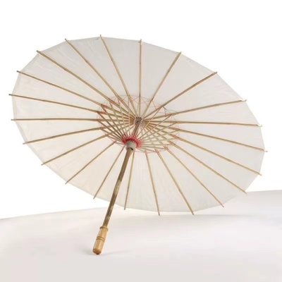Requisitos hechos a mano Paraguas de papel japonés blanco con diseños personalizados Impresión de logotipos